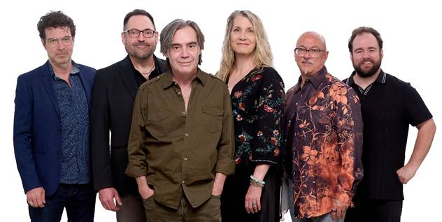 Canadian rock band Crash Test Dummies posing for a group portrait against a plain white background.